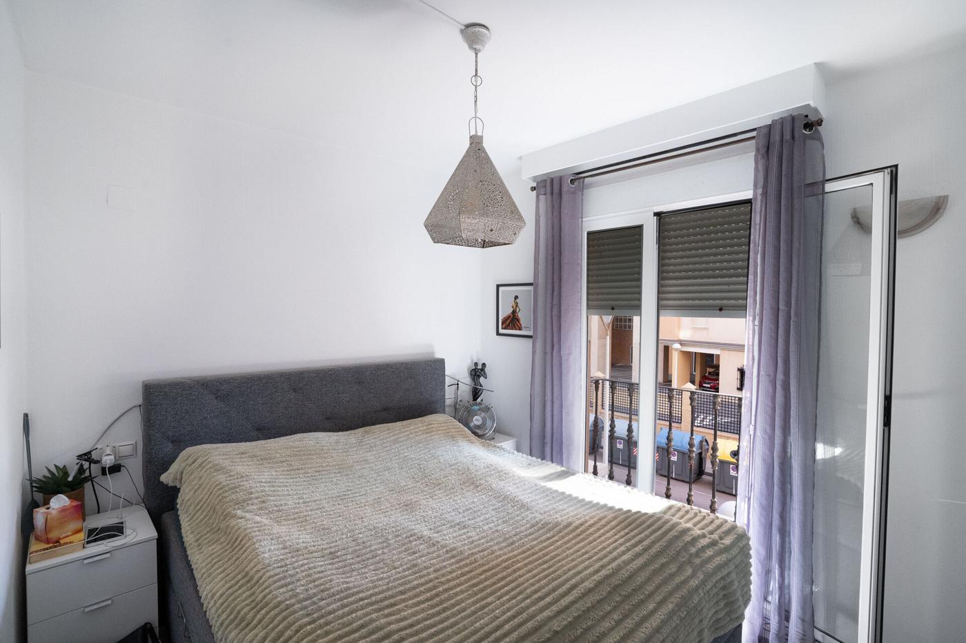 Main bedroom with French window